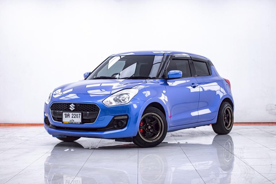 SUZUKI SWIFT 1.2 GL AT 2019 - ไมล์น้อยมือเดียว 45,000 (A+)Swift โฉมใหม่ สีฟ้าแต่งหล่อ ล้อซิ่ง ประหยัด 20 km/L