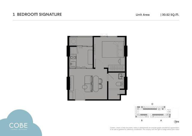 CM04375 ขายดาวน์ คอนโด โค้บบ์ ลาดพร้าว-สุทธิสาร COBE Ladprao–Sutthisan ซอยลาดพร้าว 64 ถนนลาดพร้าว 13