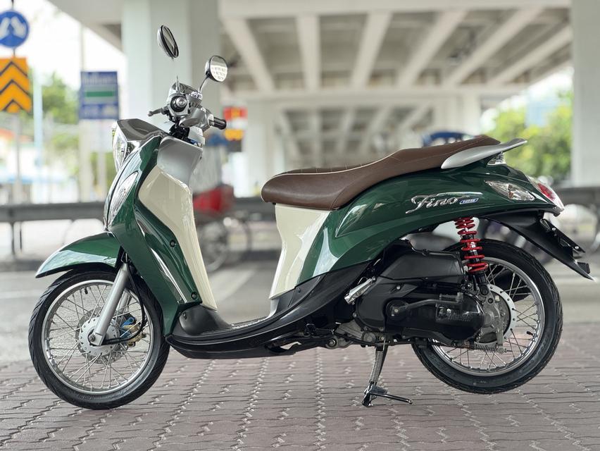 Yamaha Fino สีเขียวเหนี่ยวทรัพย์