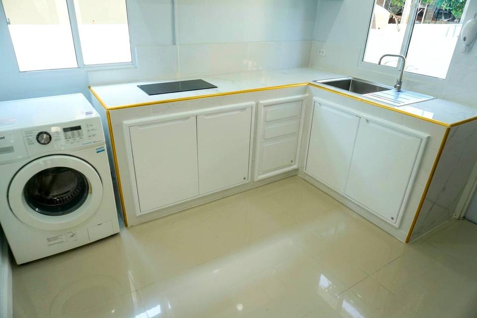 บ้านเดี่ยวรีโนเวทใหม่(หลังมุม)มบ.พฤกษาวิลเลจ 35 ตกแต่งฟรีเฟอร์พร้อมอยู่ 4