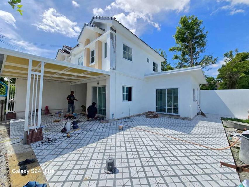 หมู่บ้านพฤกษา76  ซอยแก้วอินทร์ บางใหญ่บ้านแฝด 2 ชั้น หลังมุมในส่วนตัว หลังบ้านติดสวนสาธารณะ 4