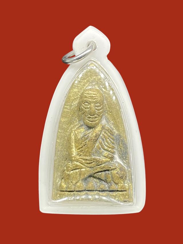 หลวงปู่ทวด หล่อโบราณ วัดต้นเลียบ หลังเตารีด พิมพ์ใหญ่ เนื้อทองฝาบาตร ปี2559 รูปที่ 3