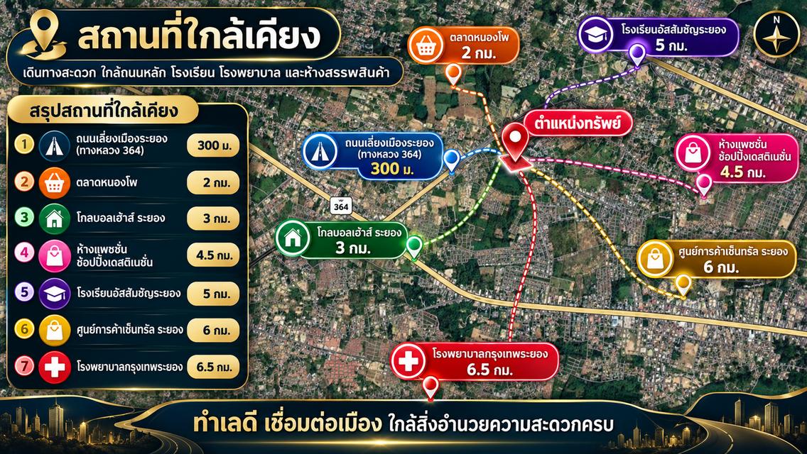ขายที่ดินถมแล้ว 166 ตร.ว. ทับมา ระยอง ใกล้โกลบอลเฮ้าส์ ไฟฟ้าและประปาผ่านหน้าแปลง 17