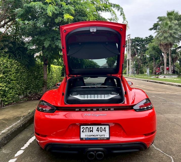 รหัสรถ AP404 Porsche 718 Cayman สี Lava orangeปี 2016 จด 2017