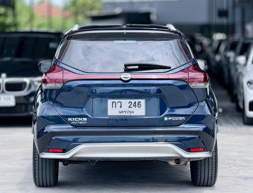 ปี 2023 NISSAN KICKS, 1.2 AUTECH โฉม ปี20-ปัจจุบัน สีน้ำเงิน รับประกันระบบไฟฟ้า e-POWER นาน 5 ปี