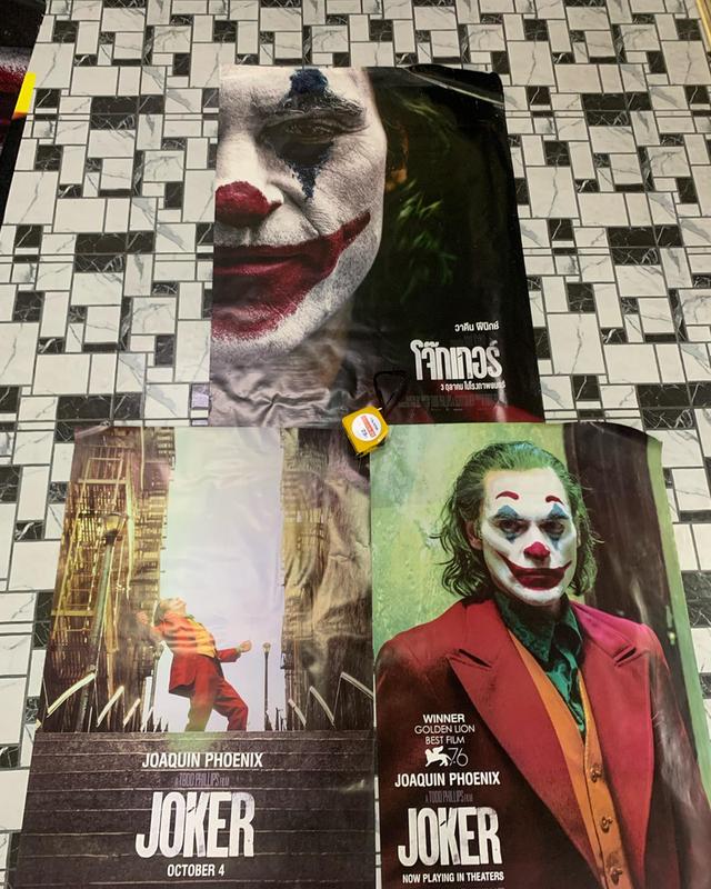 ชุดภาพโปรสเตอร์หนังเก่า “Joker” โปรสเตอร์เก่า ชุด 3 ชิ้น