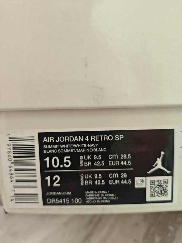 รองเท้า Nike Air Jordan 4 retro SP มือหนึ่ง รูปที่ 3