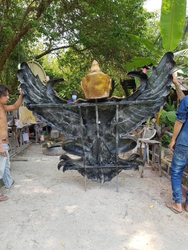 พญาครุฑองค์ใหญ่ ครุฑสำนักงาน ขนาด220ซม รูปหล่อพญาครุฑ 3