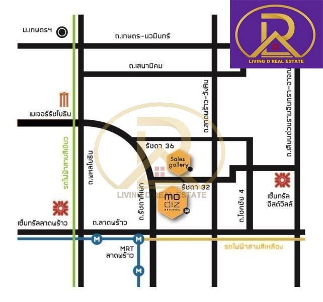 ขายโมดิช รัชดา32 คอนโด (Modiz Ratchada32) ใกล้รถไฟฟ้า สายสีน้ำเงิน-สีเขียว-สีเหลือง แขวงจันทรเกษม เขตจตุจักร กรุงเทพมหานคร 10