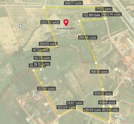ขายที่ดินหนองไผ่แก้วชลบุรีขายที่ดิน 124 ไร่ ผังเหลือง ตำบลหนองไผ่แก้ว บ้านบึง ชลบุรี