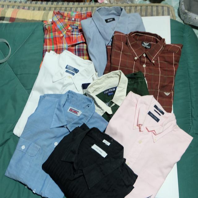 เสื้อเชิ้ต แบรนด์เนมมือสอง size XL Armani Nautica Big mac Boss Calvin Klein Polo Ralph Lauren