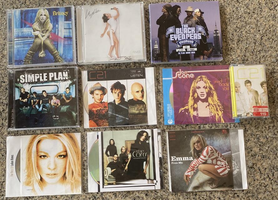 ปล่อยของสะสม! CD เพลงสากลยุค 2000s สภาพนางฟ้า 9 อัลบั้มรวด (มีแผ่นหายาก!)