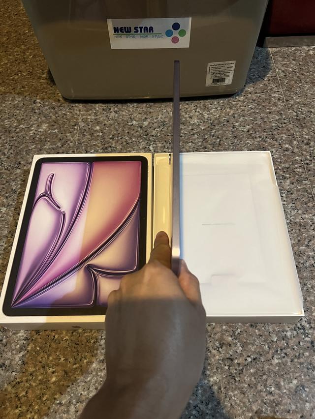 ขายiPadAir6 M2 สีPurple 128กิ๊กสูนTrueมีกล่องไร้รอยตกใช้งานดีถูกๆ รูปที่ 5