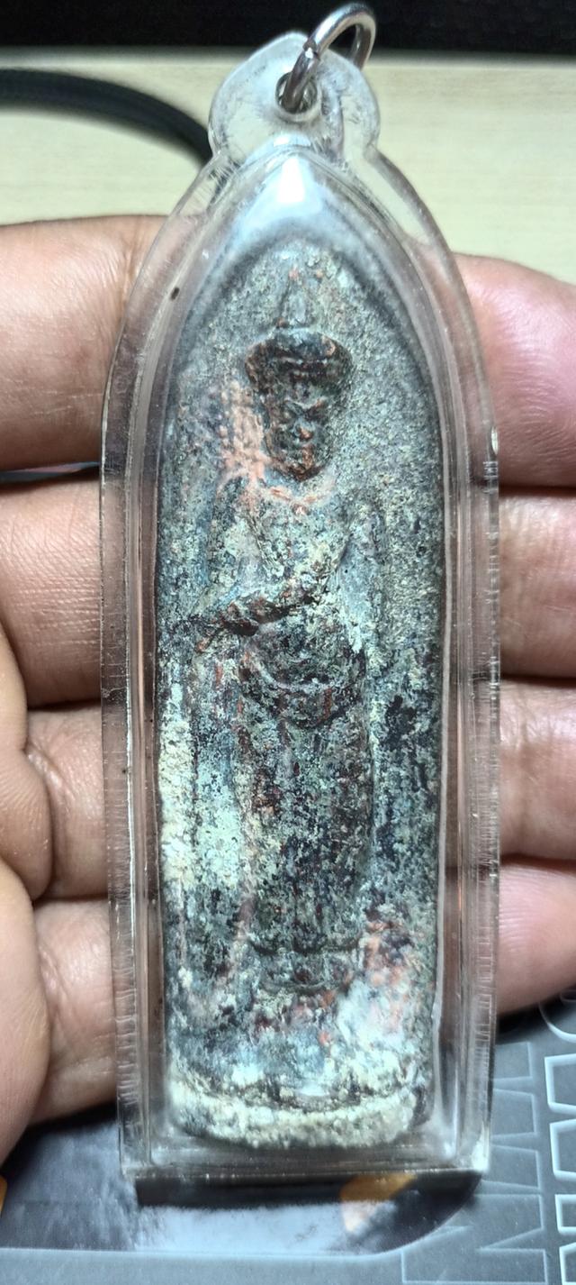 พระร่วงหลังรางปืนเนื้อตะกั่วสนิมแดง ศรีสัชนาลัย สุโขทัย