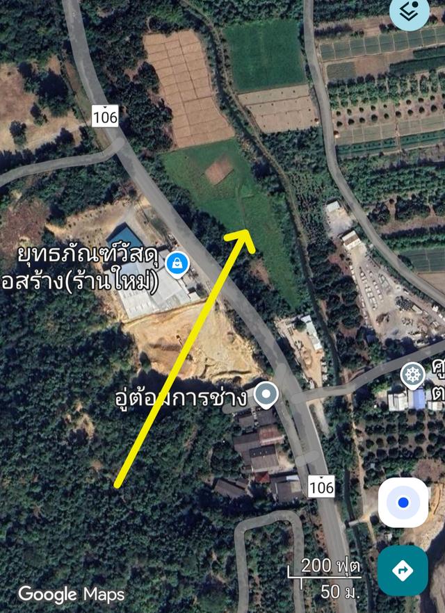 ที่ดินทำเลทองติดถนนสายหลัก 106 หน้ากว้างเกือบ 400 เมตร 1