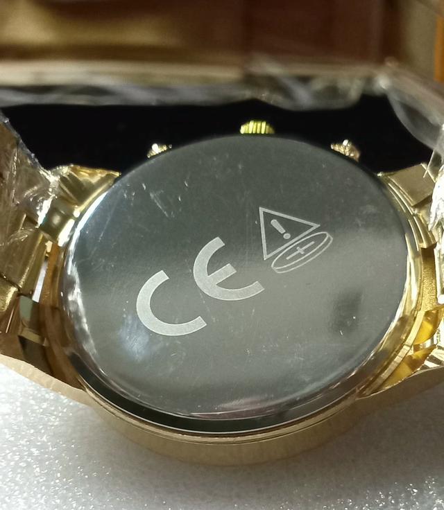 นาฟิกาแฟชั่นเรือนทองของใหม่สํหรับผู้ชายนําสมัย รูปที่ 3