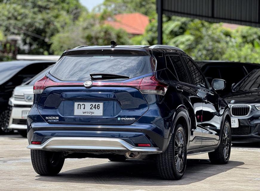 ปี 2023 NISSAN KICKS, 1.2 AUTECHโฉม ปี20-ปัจจุบัน สีน้ำเงิน รับประกันระบบไฟฟ้า e-POWER นาน 5 ปี