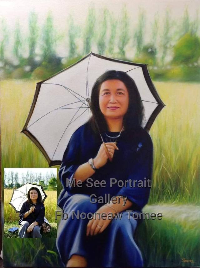 จำหน่ายและรับวาดภาพเหมือนสีน้ำมัน 7