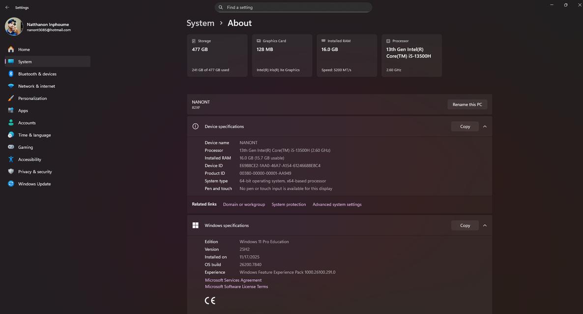 Lenovo IdeaPad Slim 5i (i5-13500H) มือสอง