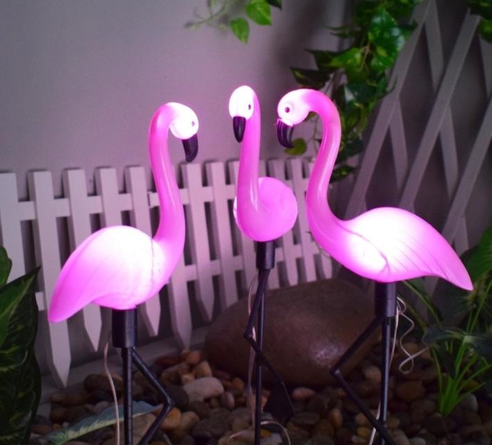 พลังงานแสงอาทิตย์ Flamingo Light LED ไฟสวนกันน้ำกลางแจ้งไฟสวน 4