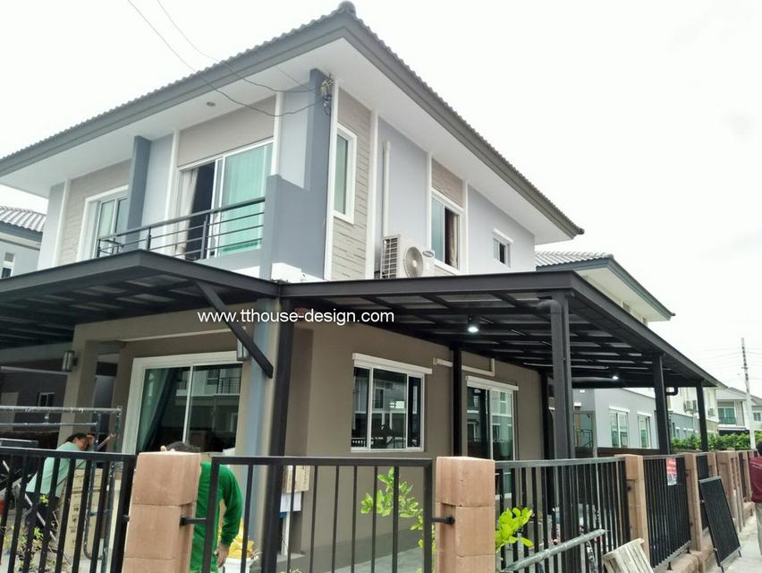 รับเหมา ต่อเติม โครงหลังคา กันสาด line : dddesign23 รูปที่ 16