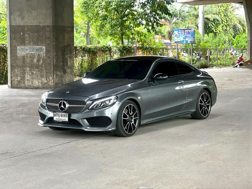ขายรถ Benz AMG C43 4MATIC Coupe W205 ปี 2019 สีเทา เกียร์ออโต้