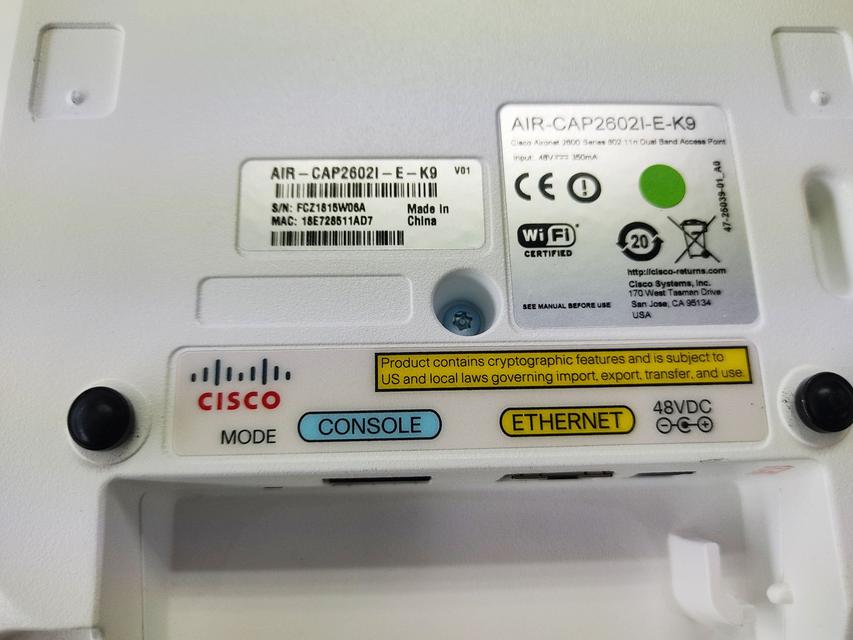 Cisco AIR-CAP2602I-E-K9 มือสอง ทดสอบแล้ว ประกัน 1 ปี จากผู้ขาย 2
