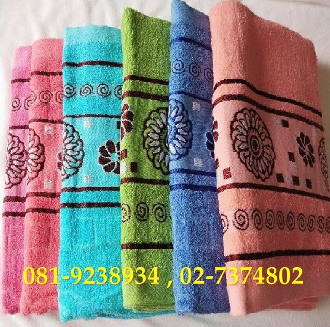 ผ้าเช้ดตัวมีปักและลายทุกผืน ราคาส่งยกแพ็ค 6 ผืน สนใจ02-7374802-3 2