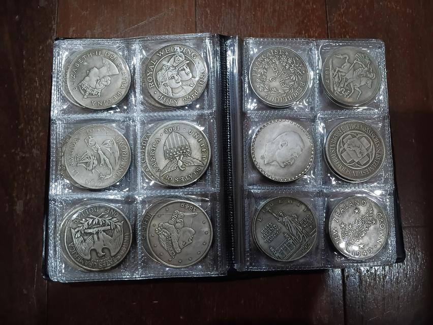 ขายเหรียญเงินโบราณ 60เหรียญ500บาม รูปที่ 3