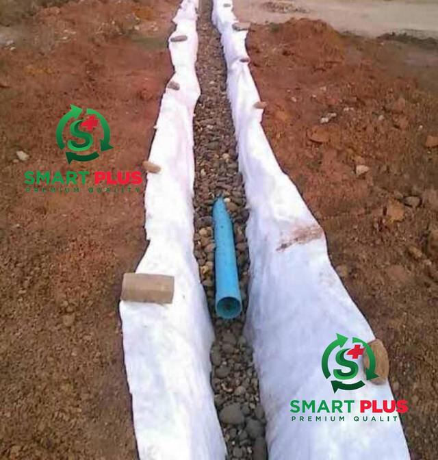 Geotextile แผ่นใยสังเคราะห์ 150กรัม กว้าง 2.0เมตร ยาว 100 เมตร ทนทาน สำหรับงานก่อสร้าง ปูรองหิน กันหญ้าขึ้น งานถนน กันดินสไลด์ งาจัดสวน รูปที่ 3