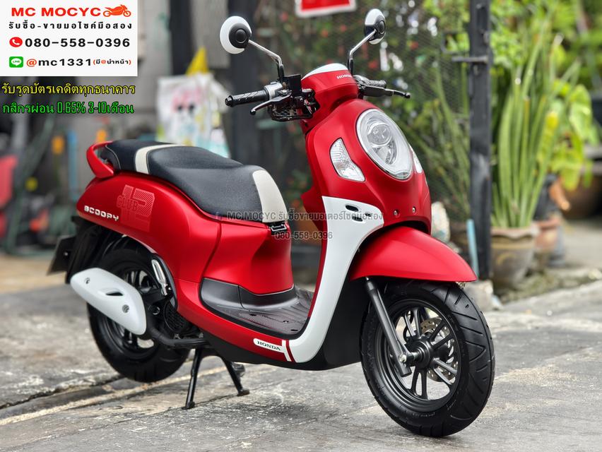 Scoopy i 2021 รุ่นTOP กุญแจรีโมทบุคเซอวิสครบ วิ่ง10000โล รถบ้านแท้เครื่องท่อเดิมๆ No1165 3