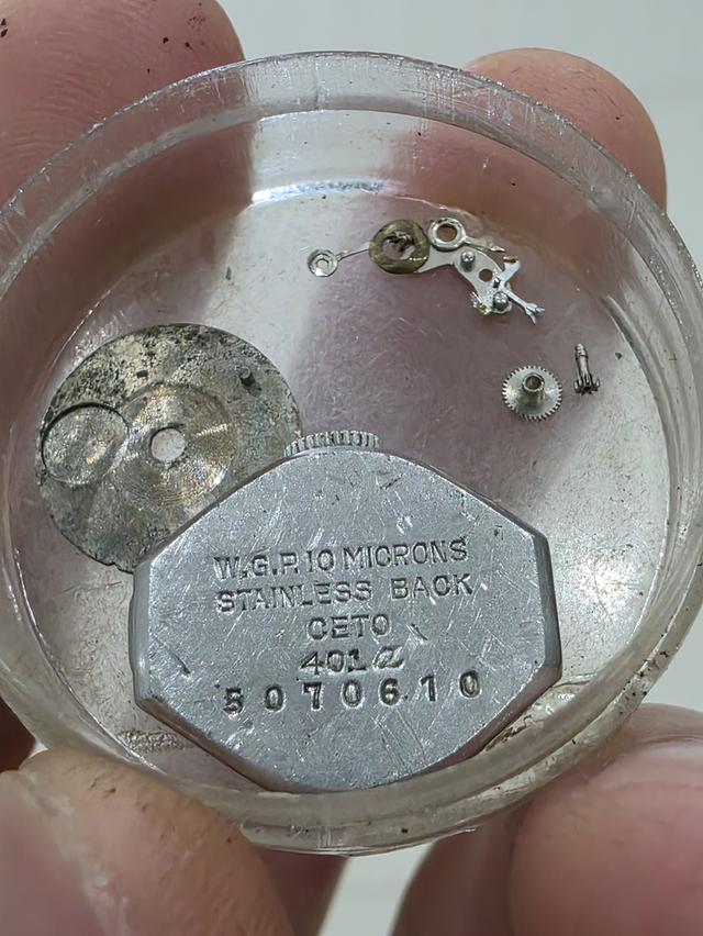 A.อะไหล่ เครื่อง นาฬิกา W.G.P. ชุบทองคำขาว WATCH PARTS ของเก่าเก็บ สวยหายากรุ่นเก่า ขายตามสภาพ พร้อมส่ง