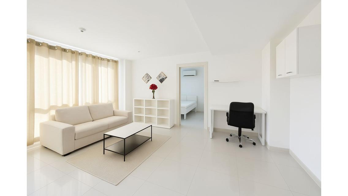 บางสเร่บีชรีสอร์คอนโดมิเนียม 50 ตร.ม. 2 ห้องติด เปิดหากันได้ 1 ห้องน้ำ มีสระว่ายน้ำ ใกล้ทะเล 1