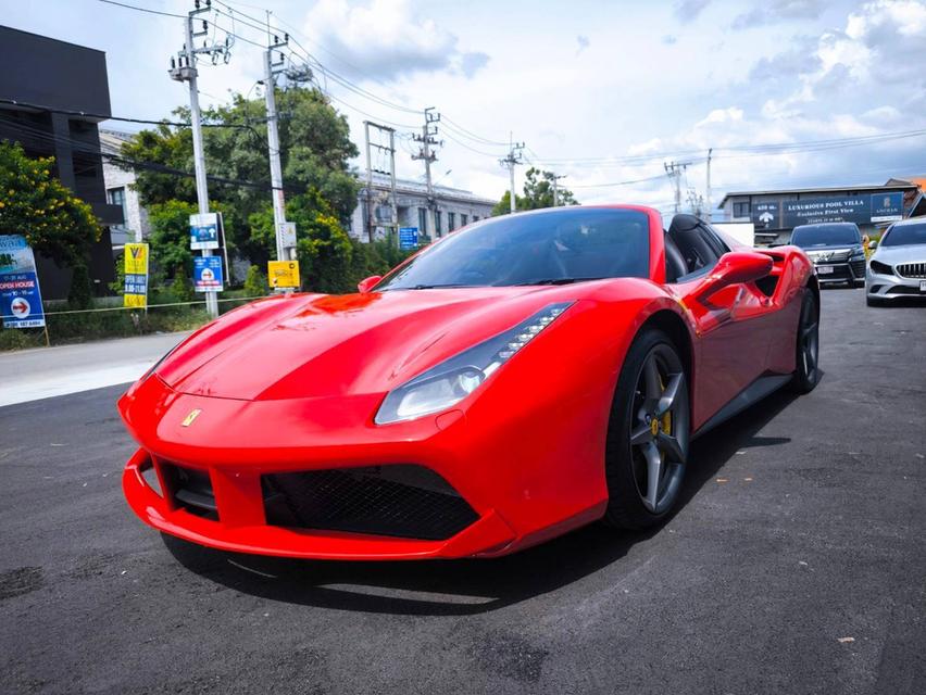 2018 FERRARI 488 GTB SPIDER สี Rosso Corsa รหัส KPV777 1