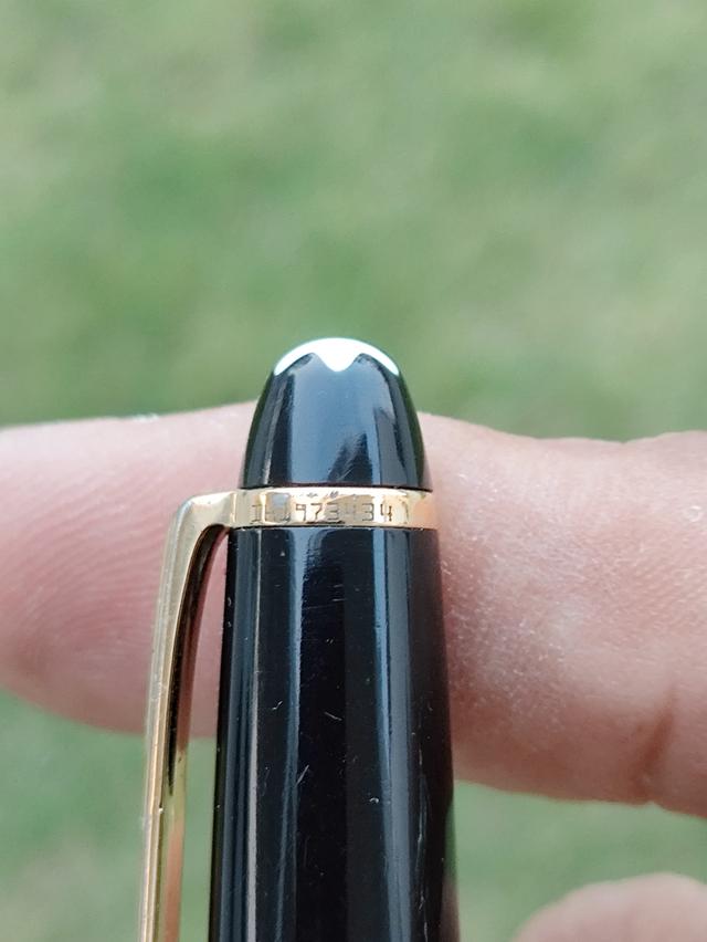 ปากกา มองบลังค์ 164 รุ่น Montblanc Meiterstuck 164 Black with Gold Trim Ballpoint Pen รูปที่ 7