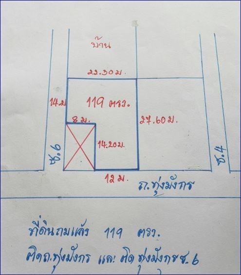 ที่ดินติดถนนทุ่งมังกรซอย6 แขวงฉิมพลี เขตตลิ่งชัน กรุงเทพมหานคร 2