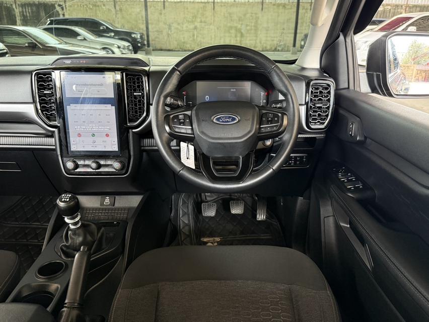 2022 FORD RANGER, 2.0 TURBO XLT โฉม HI-RIDER DOUBLE CAB สีดำ มือเดียวป้ายแดง ประวัติดี รูปที่ 6