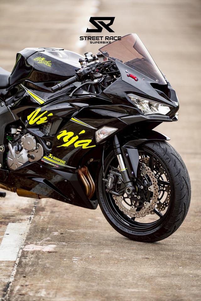 2019 Kawasaki zx-6r | ปี 2019 | สีดำเขียวลาย ninja สปอร์ตตัวแรงสายสนามสุดหล่อ! 7
