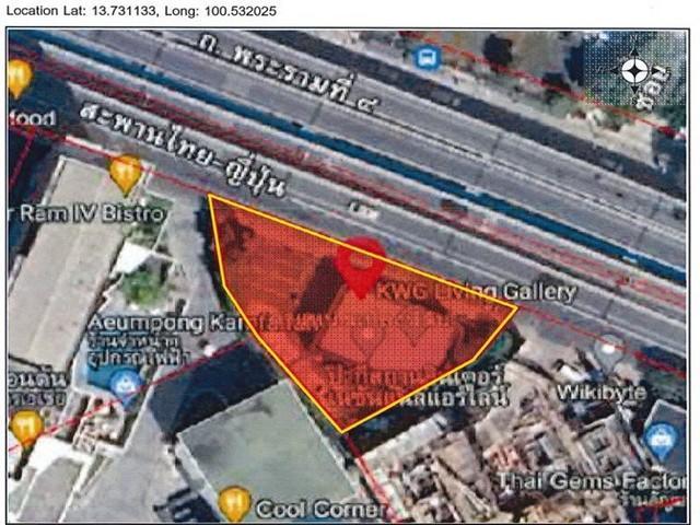 ขาย ให้เช่า ที่ดินพร้อมอาคาร โชว์รูม 304 ตร.ว. ติดถนนพระราม 4 เขตบางรัก ใกล้ MRT สามย่าน MRTสีลม สวนลุมพินี ถนนพระรามที่ 4 แขวงสี่พระยา เขตบางรัก 7