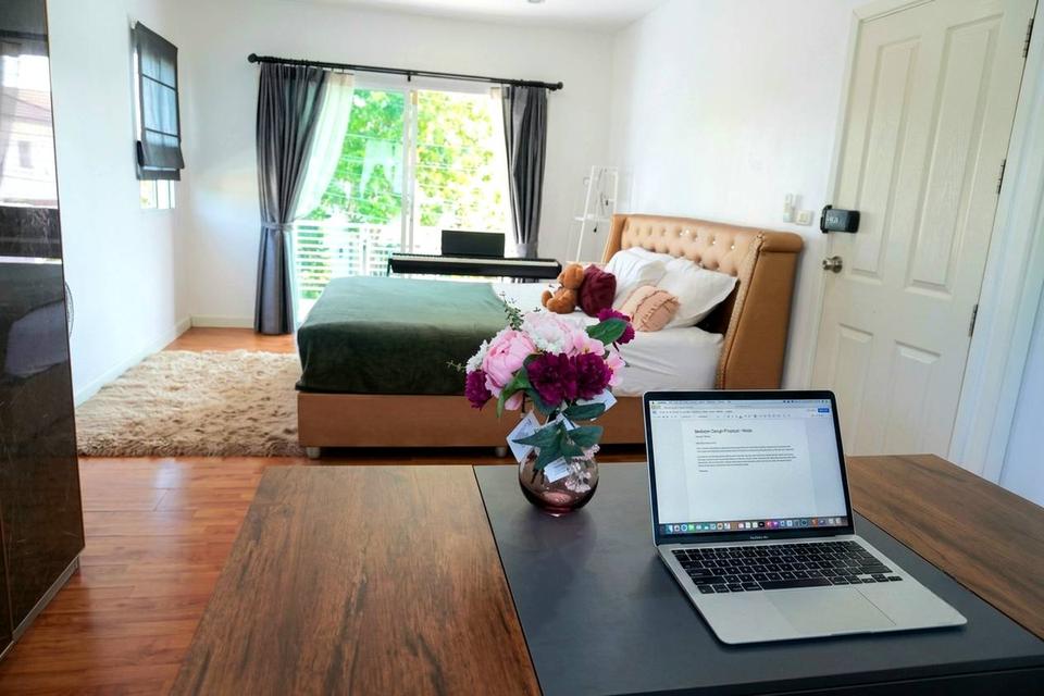 บ้านเดี่ยวรีโนเวทใหม่(หลังมุม)มบ.พฤกษาวิลเลจ 35 ตกแต่งฟรีเฟอร์พร้อมอยู่ 6