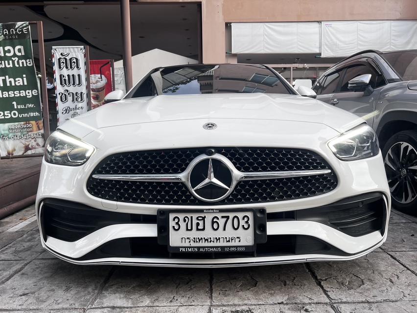 รหัสรถ KPV6703 2023 Benz C220d AMG หลังคาแก้ว
