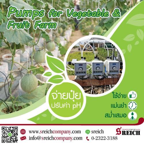 Dosing pump ปั๊มจ่ายพ่นปุ๋ย เข้าหัวสเปร์ย เพื่อการฉีดพ่นปุ๋ยได้ทั่วทั้งฟาร์ม  2