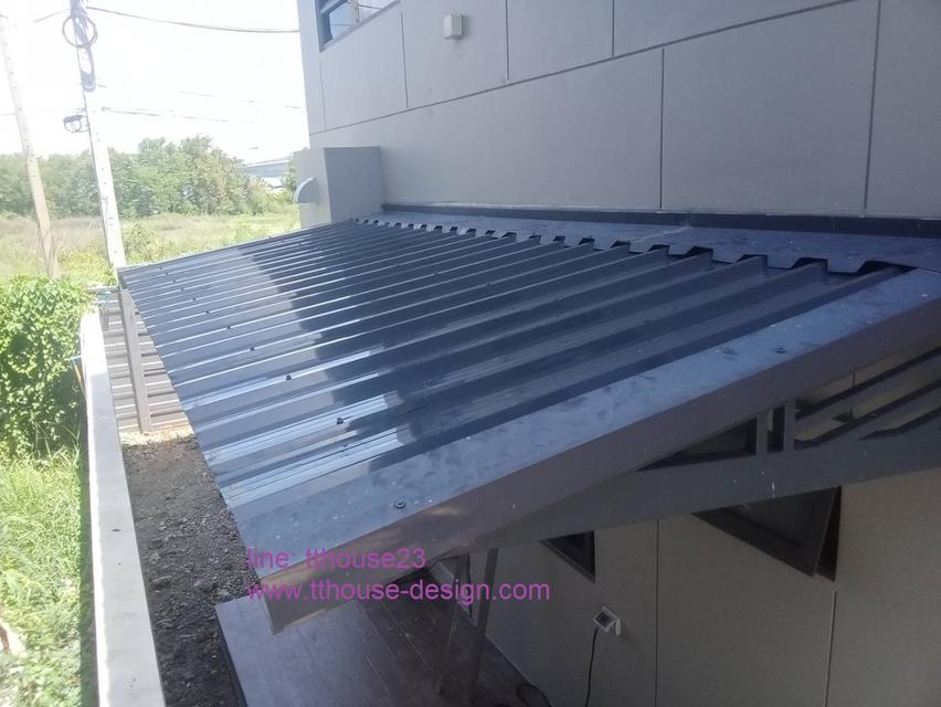 รับเหมา ต่อเติม โครงหลังคากันสาด ต่อเติมห้องครัวเทพื้นปูกระเบื้อง แบบครบวงจร  Line dddesign23 รูปที่ 5
