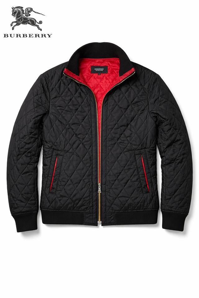 Burberry Black Label Quilted Bomber Jacket
