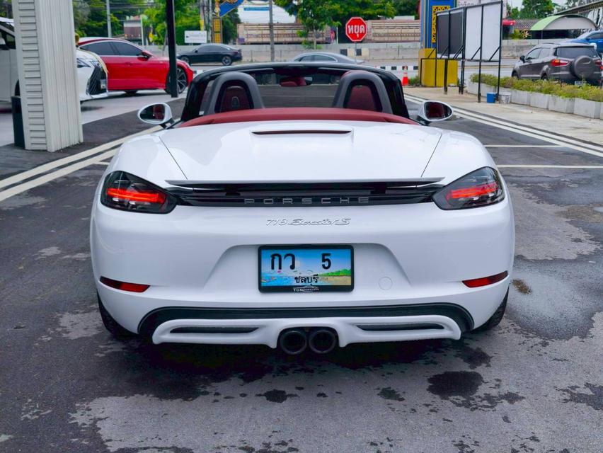 รหัสรถ KPV5 2017 PORSCHE BOXSTER 2.0 CABRIOLET สีเทา wrap ขาว 16