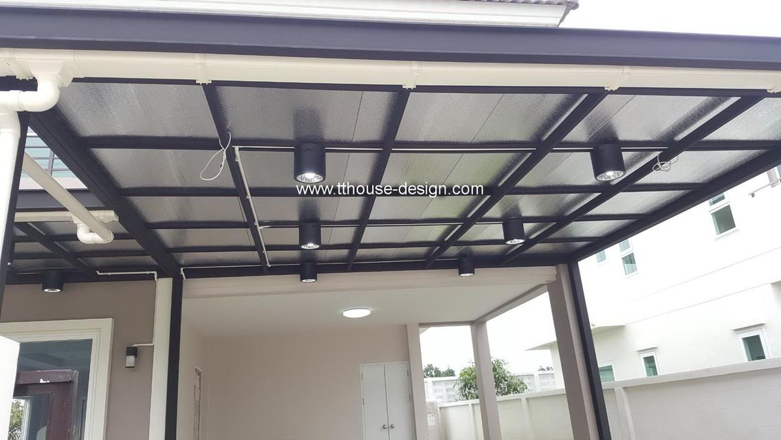 รับเหมา ต่อเติม โครงหลังคา กันสาด line : dddesign23 รูปที่ 7