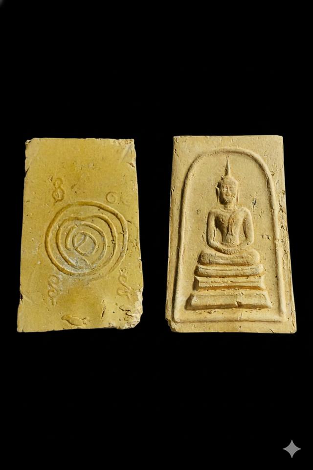 พระสมเด็จ อาจารย์วงศ์ วัดมะขาม จ.ปทุมธานี พิมพ์พระประธานใหญ่ ตะกรุด 2 ดอก ประมาณปี 2508