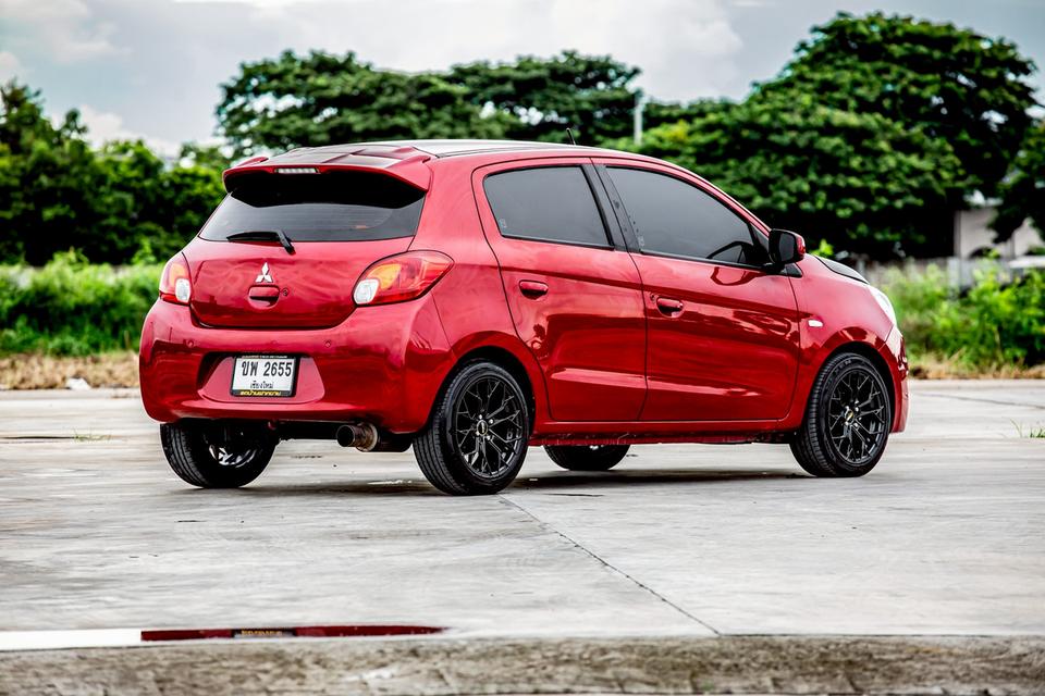 Mitsubishi Mirage 1.2 GLS ปุ่มสตาท์ ปี 2013 ออโต้ สีแดง  5