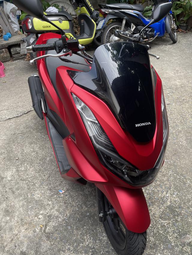 Pcx160 สีแดงดด้าน ABS 5