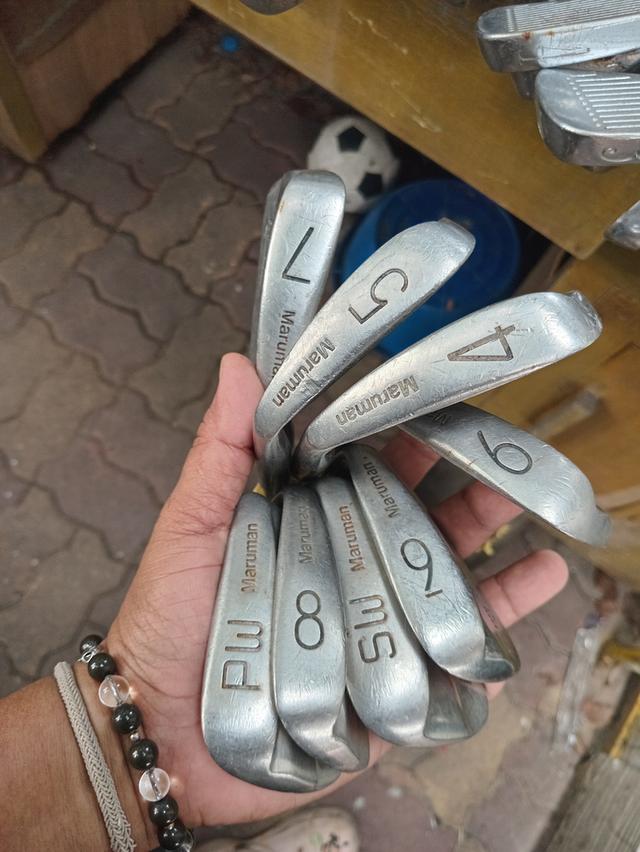 ไม้กอล์ฟหัวเหล็กก้านเหล็ก Maruman Big Forte (SPSB-DUAL Sand Wedge) ชุดนี้มีไม้ 4 5 6 7 8 9 PW และ SW มือสองยกชุด